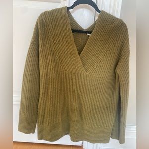 vince v neck sweater